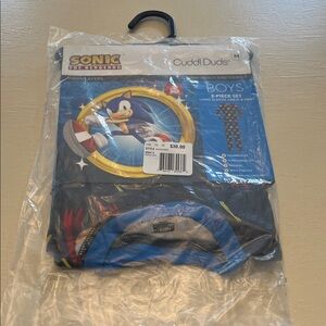 Cuddl Duds Sonic Boys' Cuddl Dud Set - Blue and Black